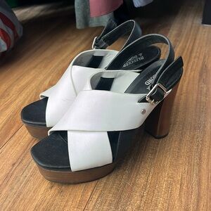 Bleecker & Bond Platform Leather Heels